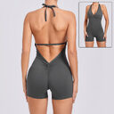 Yoga Pants Halter Neck Jumpsuit Beauty Back Shorts
