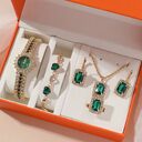 Popular Small Green Watch Women's Steel Belt Quartz