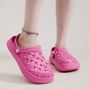 Cross-woven Clogs Shoes Summer Platform Baotou Dual-use Slippers