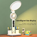 LED Clock Table Lamp USB Chargeable Dimmable Desk