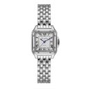 Fashion Stainless Steel Square Simple Design Couple Quartz