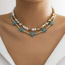 Starfish Shell Necklace For Women