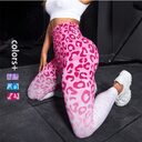 Seamless Cheetah Yoga Pants Tight High Waist Hip