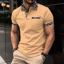 European And American Ins Color Matching Plaid Short