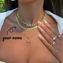 Creative Letter English Name Necklace Stainless Steel Choker
