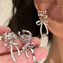 Fashion Jewelry New Ribbon Aesthetics Ear Clips Ballet