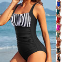 Sexy Square Neck One-piece Bikini Summer New Solid
