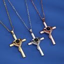Languages I Love You Projection Necklace Pendant Cross