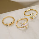 New Fashion Clear Shiny CZ Zircon Cross Evil