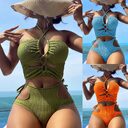 Bikini Split Swimsuit Rope Tight