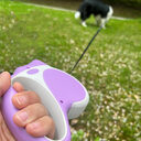 With Light Retractable Leash Dog Rope