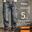 American Retro Ankle-tied Jeans Men