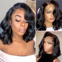 Women's Fashion Black Split Short Curly Hair Synthetic