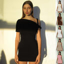 Women's Slim Hip Dress Summer Fashion One-shoulder Short