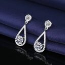 Fashion Jewelry Tassel Water Drop Eardrops Plated Sterling