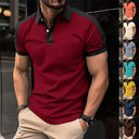 Men's Short Sleeve Business Shirt Summer Casual Polo