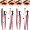 Waterproof And Smooth Not Smudge Four-fork Liquid Eyebrow