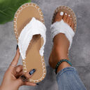 New Canvas Flip Flops Summer Thong Sandals Comfortable