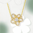 S925 Silver Necklace Sunflower