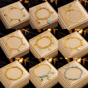 Stainless Steel Gold Plated Punk Fashion Double Layer