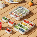 8 Grids Divided Serving Tray Fruits Snack Box
