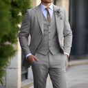Brand Classic Men Suit 3 Pieces Fashion Slim