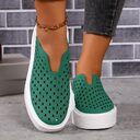 Fashion Hollow Flats Shoes Casual Versatile Thick Sole