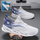Men's Lace-up Sneakers Mesh Sports Shoes Fashion Hollow-sole