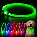 LED Dog Collar USB Rechargeable Glowing Pet Collars