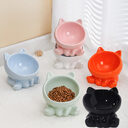 Ceramic Cat Bowl Food Neck Guard Oblique Mouth