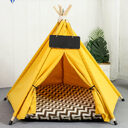 Pet Teepee Tent Dog Cat Bed Portable RWashable