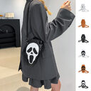 Halloween Coffin-shape Shoulder Bag Gothic Ghost Spider Web