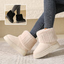 Thick-soled Plush Snow Boots Winter Warm Mid-tube Furry