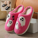 Halloween Cartoon Ghost Cotton Slippers For Women Indoor