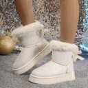 Winter Snow Boots With Bowknot Fashion Round Toe