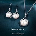 Women's Necklace S925 Silver Natural Freshwater Pearl Luxury