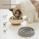 Ceramic Dog Slow Feeder Bowl Anti-Gulping Cat Food