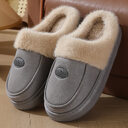 Winter Plush Slippers For Men Casual All-match Warm