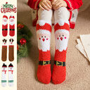 Child Christmas Socks Winter No-shedding Cute Elk Santa
