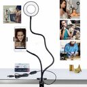 Ring Light Dimmable Lighting Phone Selfie Tripod Stand