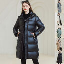 Winter Warm Hooded Coat With Pockets Fashion Simple