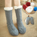 Winter Warm Knitted Plush Floor Socks Home Indoor