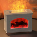 New Simulated Fireplace Air Humidifier Flame Effect Aroma