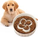 Ceramic Slow Feeder Dog Bowl For Medium Large