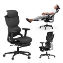 Ergonomic Office Chair With Footrest Home Soft Rubber