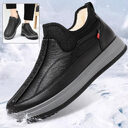 Winter Warm Fleece Snow Boots Round-toed Platform Ankle