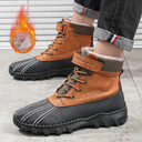 Winter Fleece Lace-up Snow Boots For Men Women