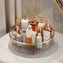 Rotating Cosmetic Organizer Light Luxury Perfume Skincare Transparent