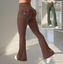 Yoga Fitness Flared Pants With Pockets Ins Fashion