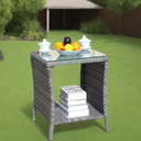 Outdoor Patio Furniture 1 Coffee Table With Clear